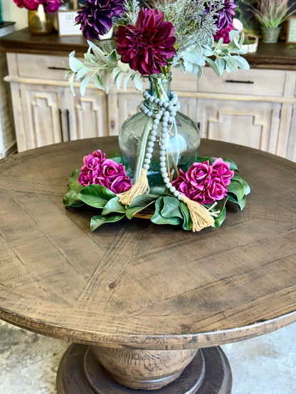 Lilly 54" Round Pedestal Dining Table-Honeywood™