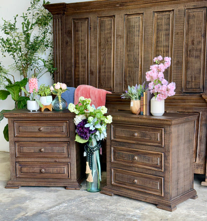 Charlotte 3-Drawer Nightstand-Honeywood™