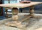 Myla 8 Foot Rounded Pedestal Table-Sandstone