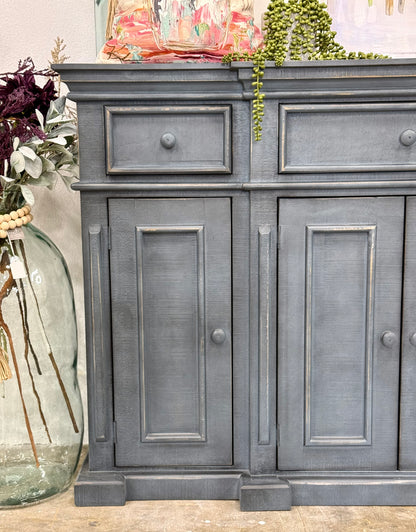 Lindsey 4-Door Console-Blue Haze