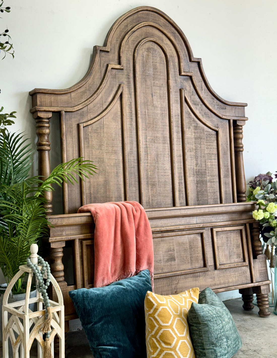 Madison Queen Bed-Timber