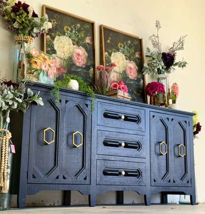 Cora Console-Deep Blue/Gold™