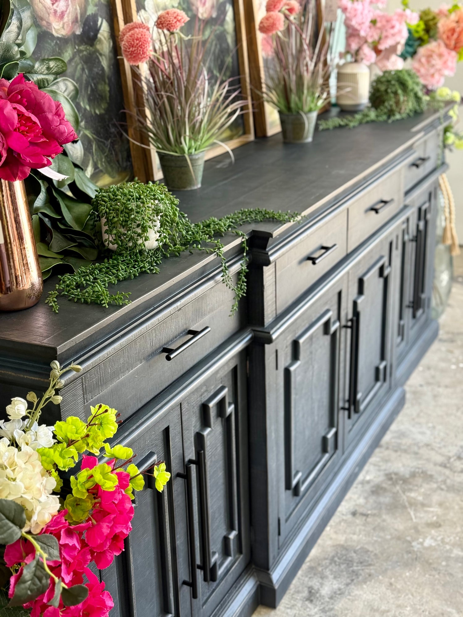 Reese 99" 6 Door Console-Blue Haze™