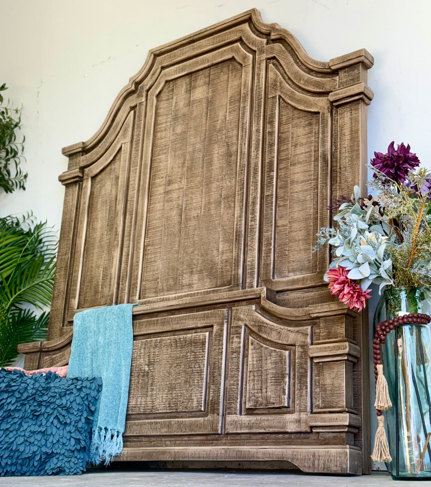 Eden Queen Bed-Sandstone