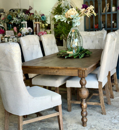 Sophie 7 Foot Honeywood™ Dining Table Set With Chairs