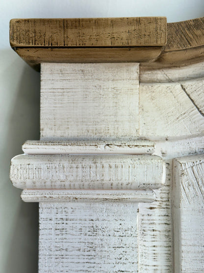 Eden King Bed-White Wheat/Sandstone