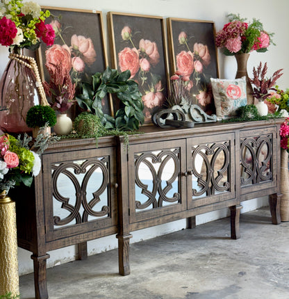 Harper 108" Mirrored Console-Honeywood