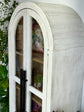 Libby Domed Vitrine- White Wheat/Cappuccino