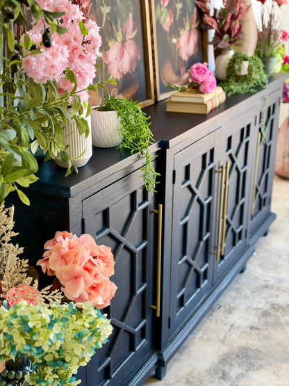 Michelle Console-Deep Blue/Gold