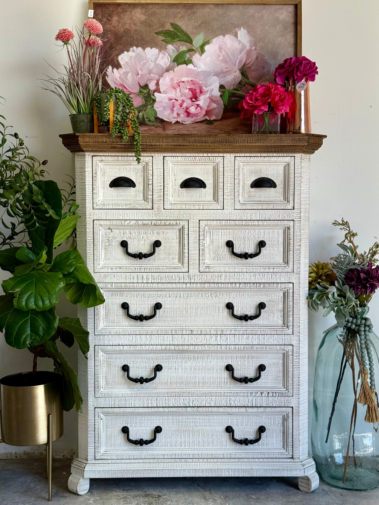 Harper Chest of Drawers- White Wheat/Honeywood™