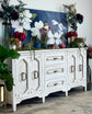 Cora Console-White Wheat/Gold