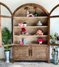 Rose Domed Vitrine-Honeywood/Dove