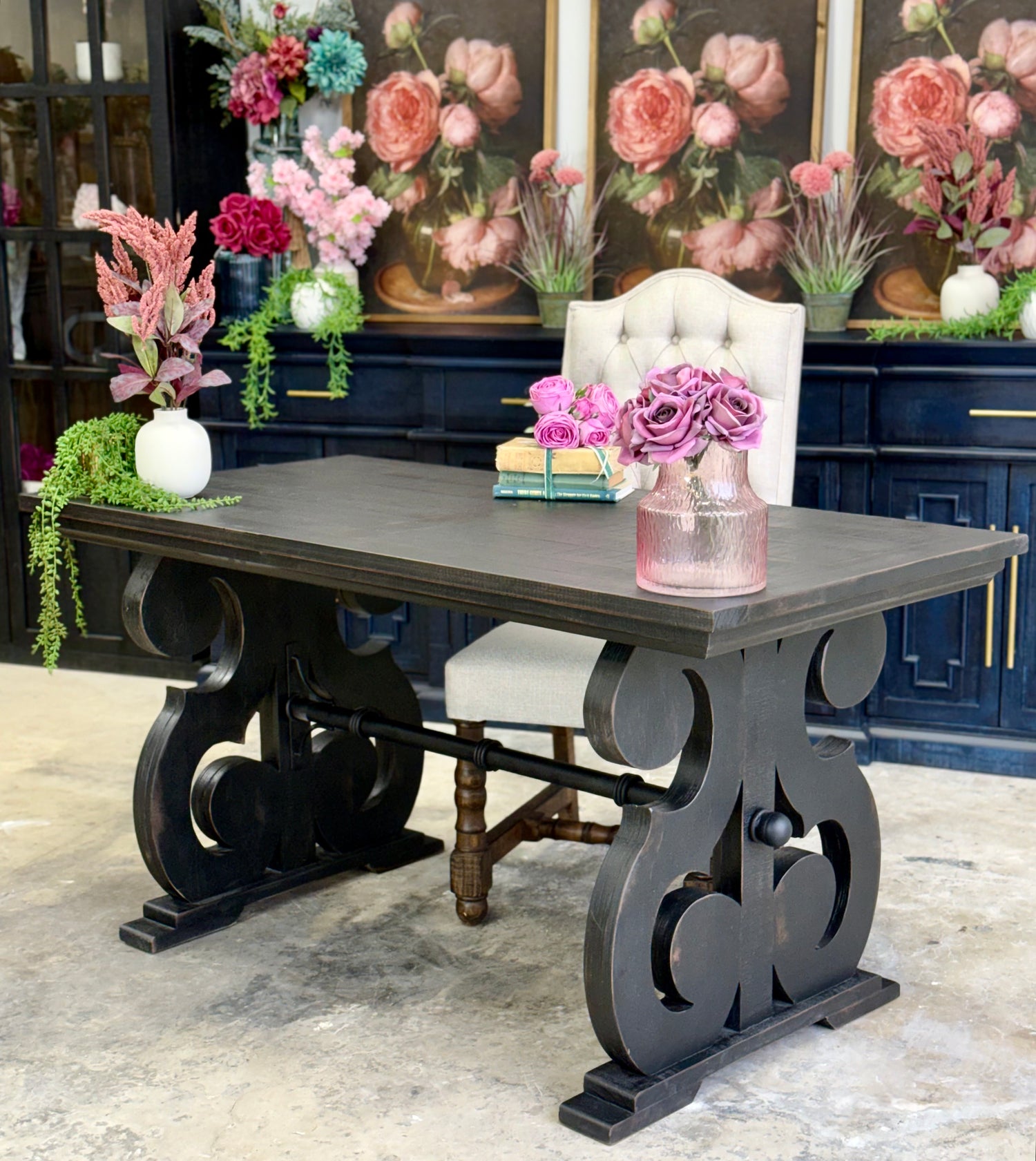 Harpwell Desk-Handrubbed Black