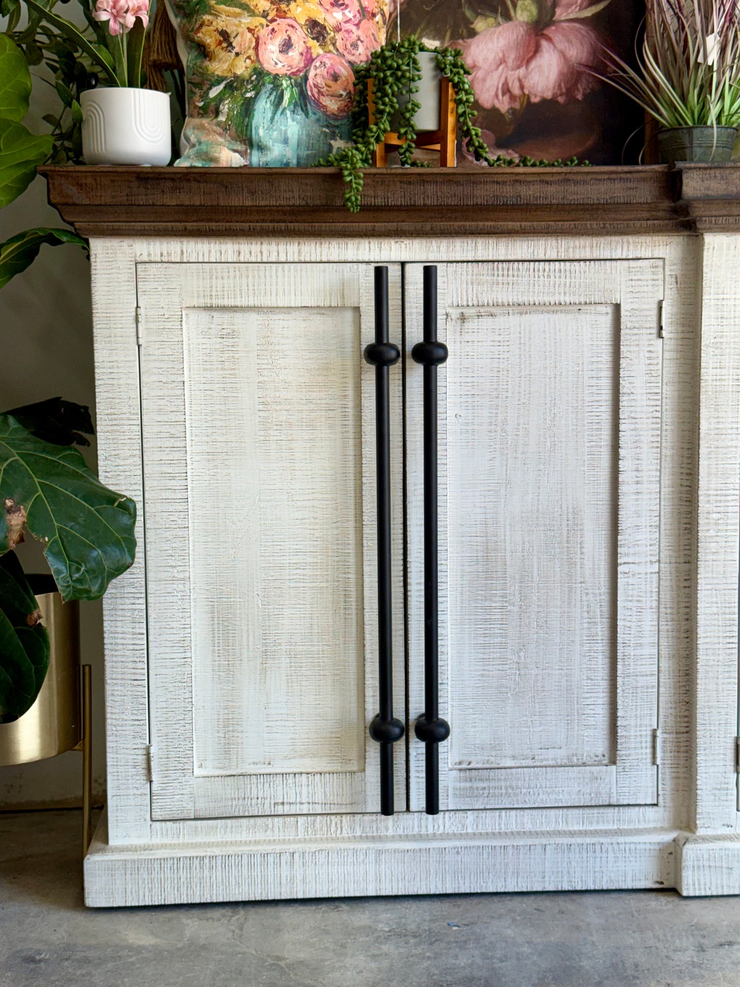 Kylie Console-White Wheat/Honeywood™