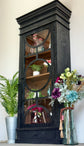 Elsie Circle Door Vitrine-Black/Sparrow