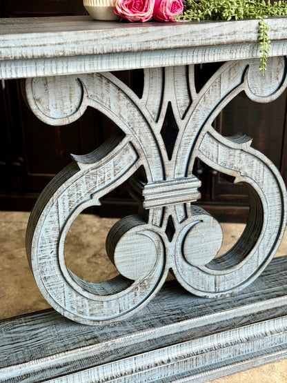 Harp Entryway Table-Blue Onyx™