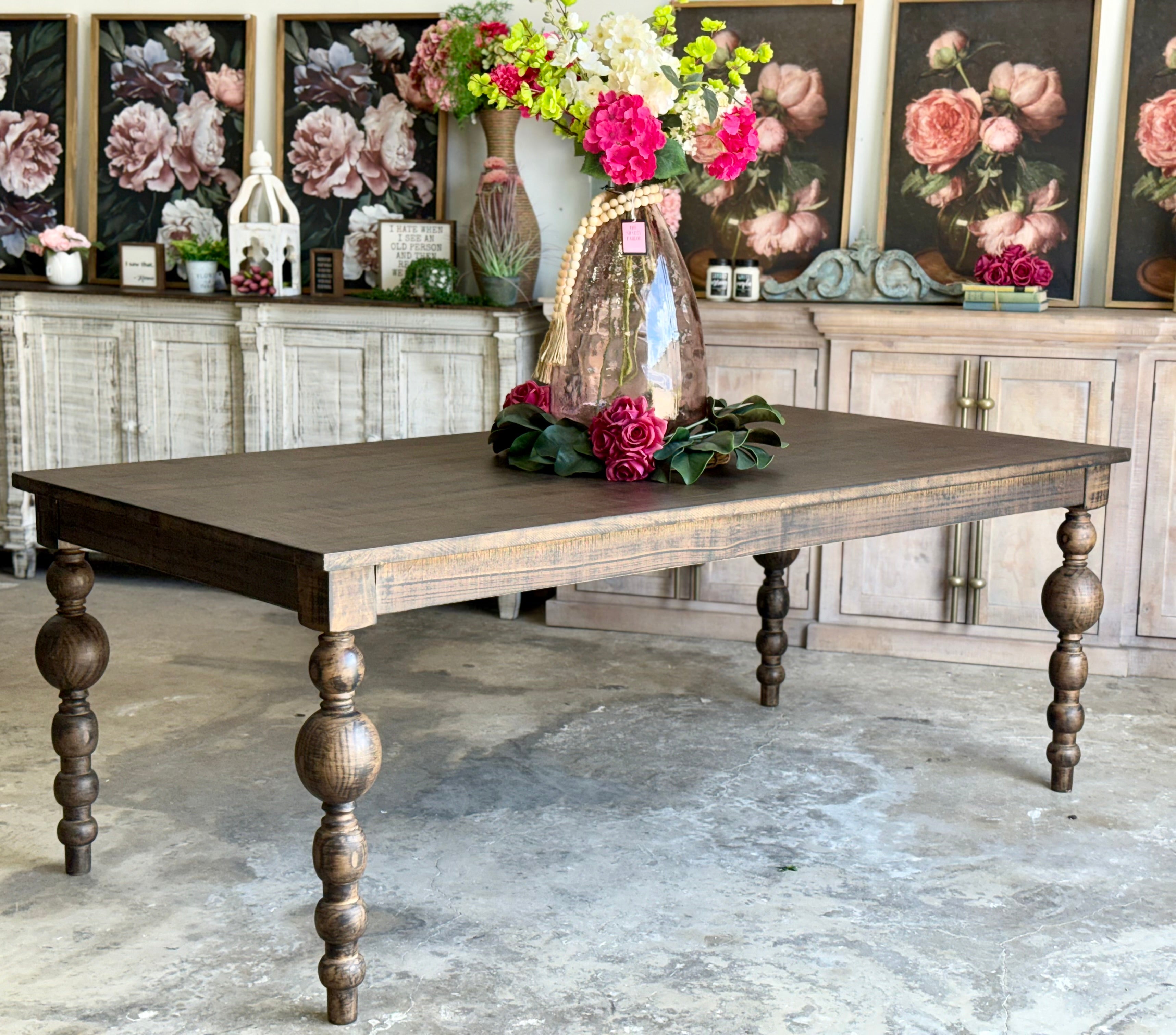 Sophie 7 Foot Dining Table With 8 Chairs-Honeywood™