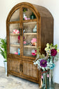 Rose Domed Vitrine-Honeywood/Dove