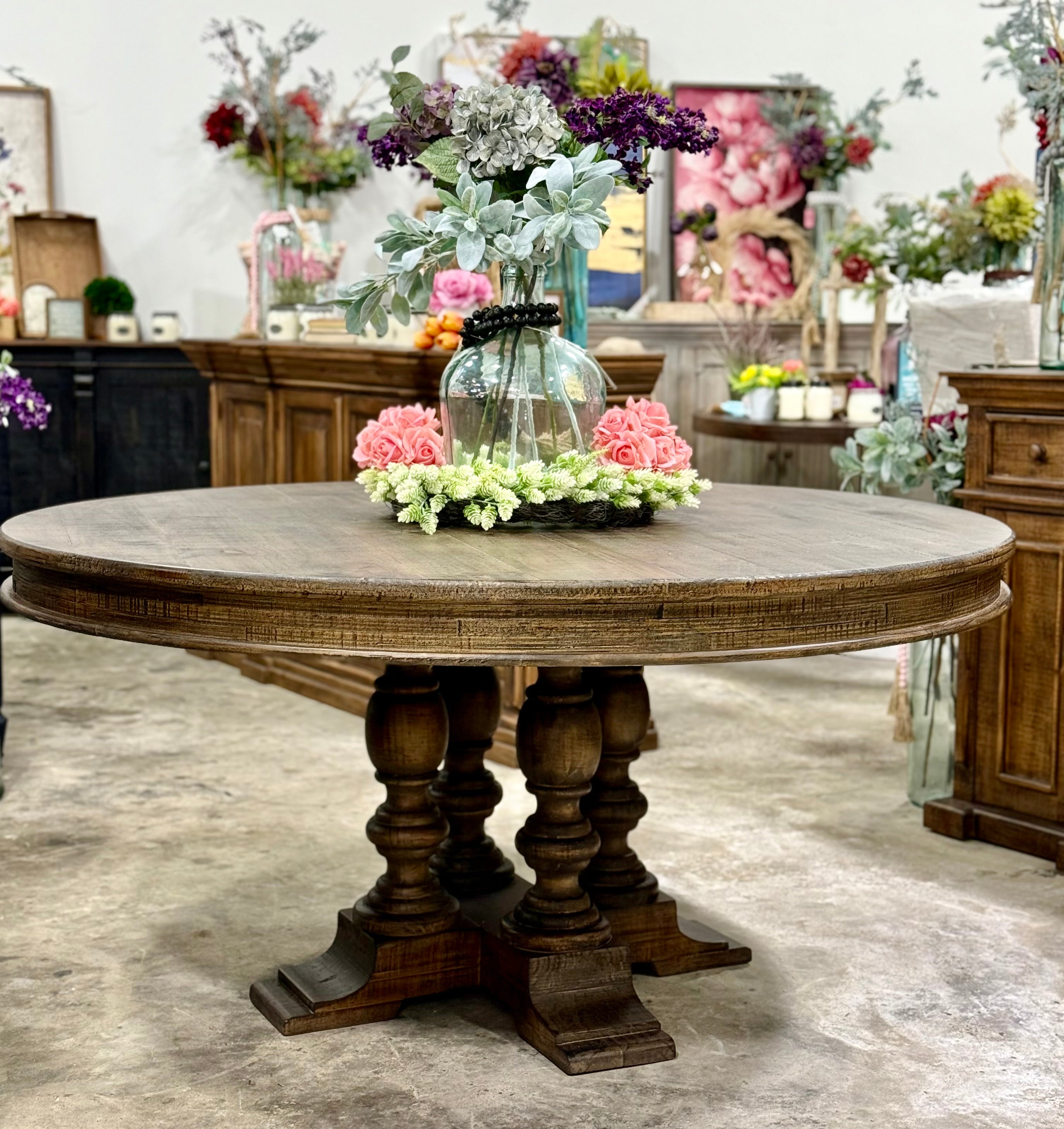 Kennedy 63&quot; Round Dining Table-Honeywood™