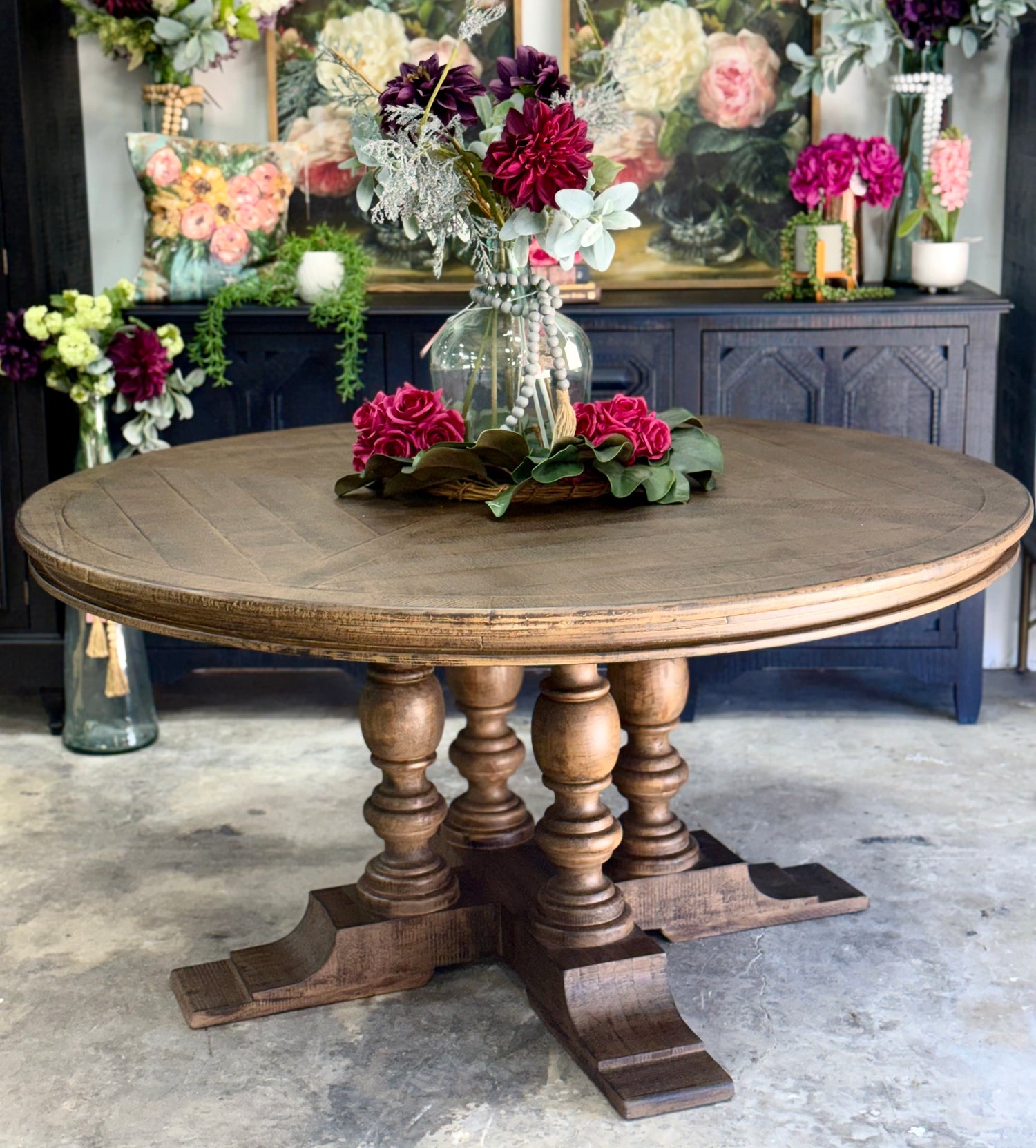 Kennedy 63&quot; Round Dining Table-Honeywood™