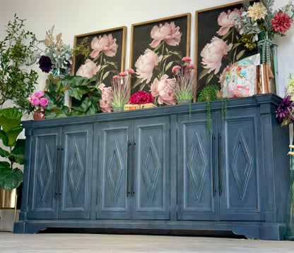 Chloe 6 Door Console-Blue Haze™