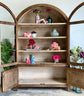 Rose Domed Vitrine-Honeywood/Dove