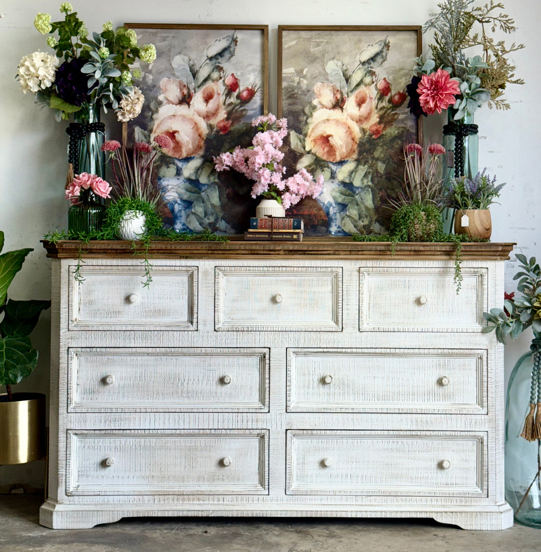 Eden Dresser- White Wheat/Sandstone