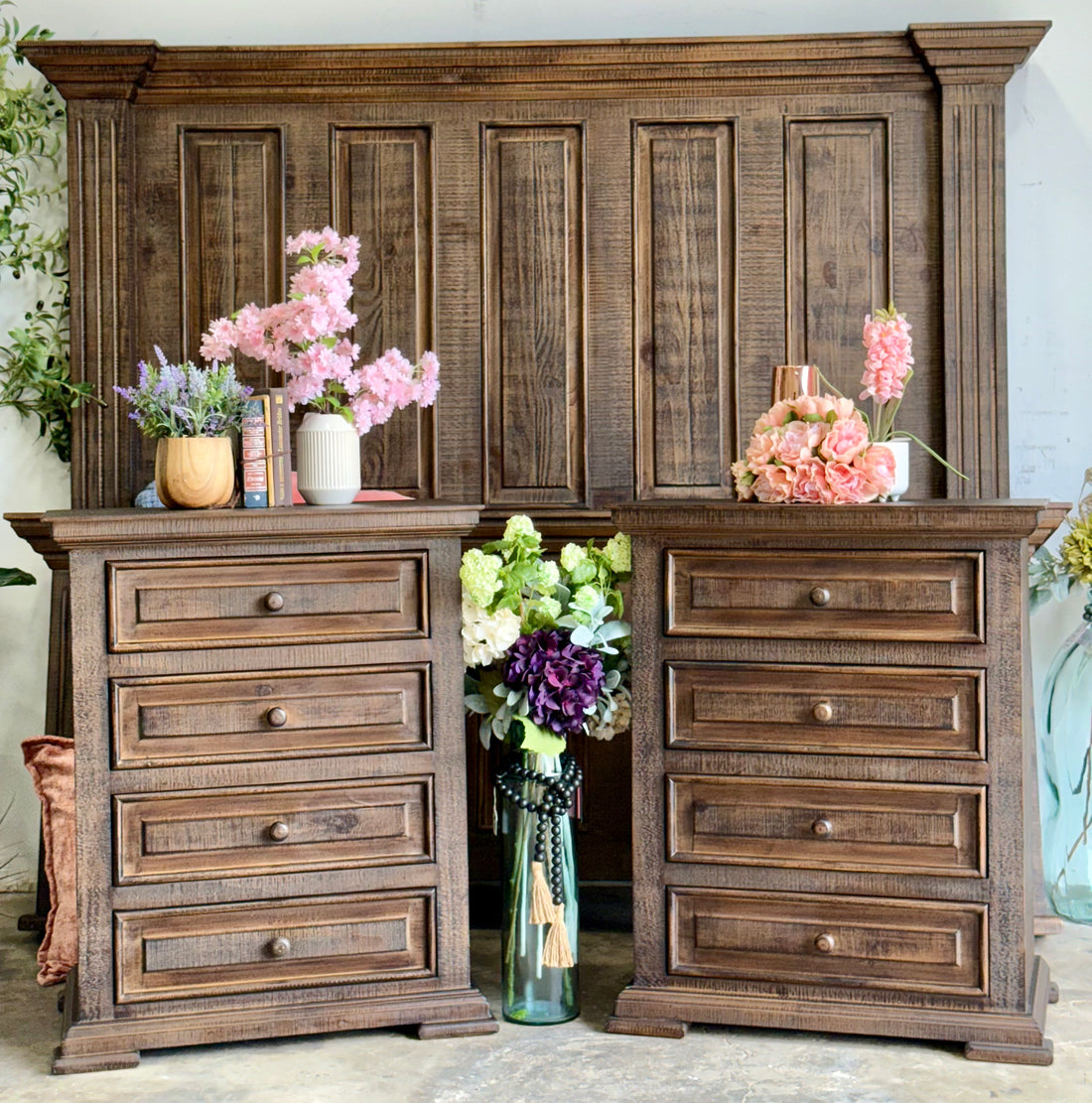 Charlotte 4 Drawer Oversized Nightstand-Honeywood™