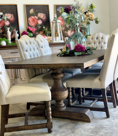 Hannah 7 Foot Dining Table Set With Chairs-Honeywood™