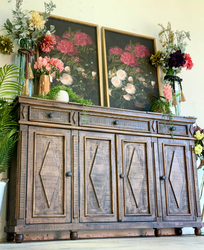 Julia 4 Door Console-Honeywood