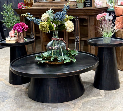 Kennedy Side Table-Handrubbed Black