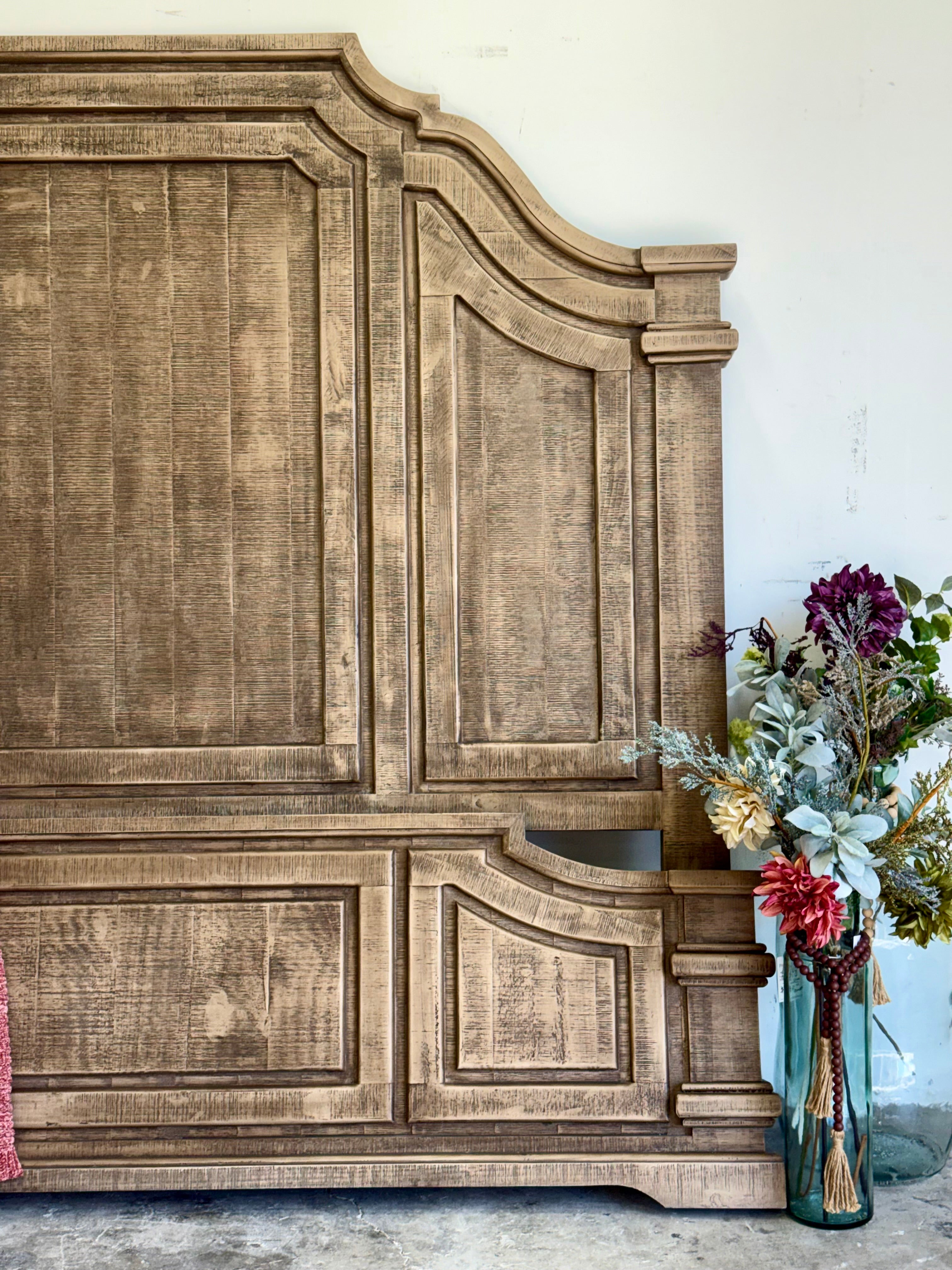 Eden King Bed-Sandstone