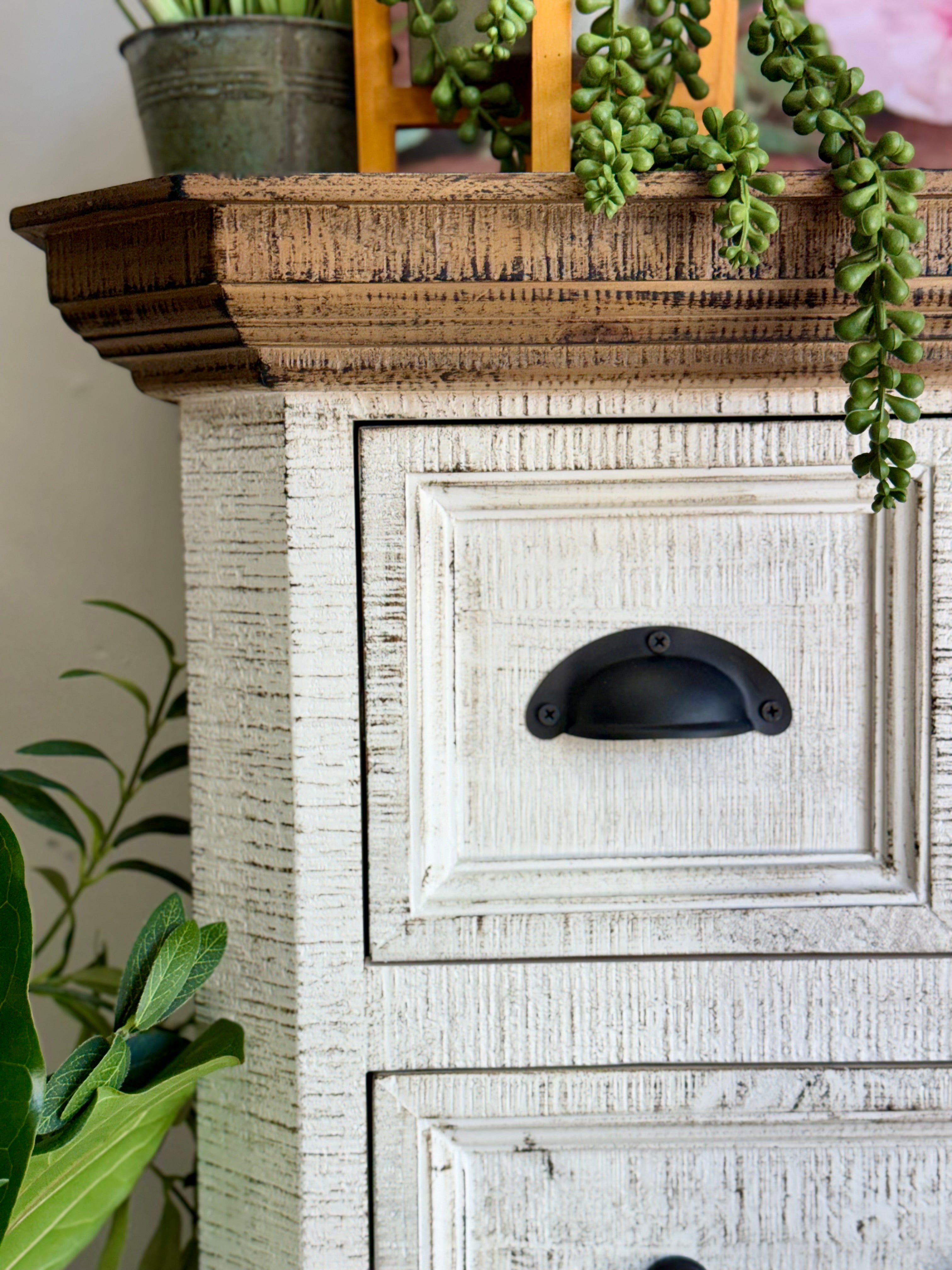 Harper Chest of Drawers- White Wheat/Honeywood™