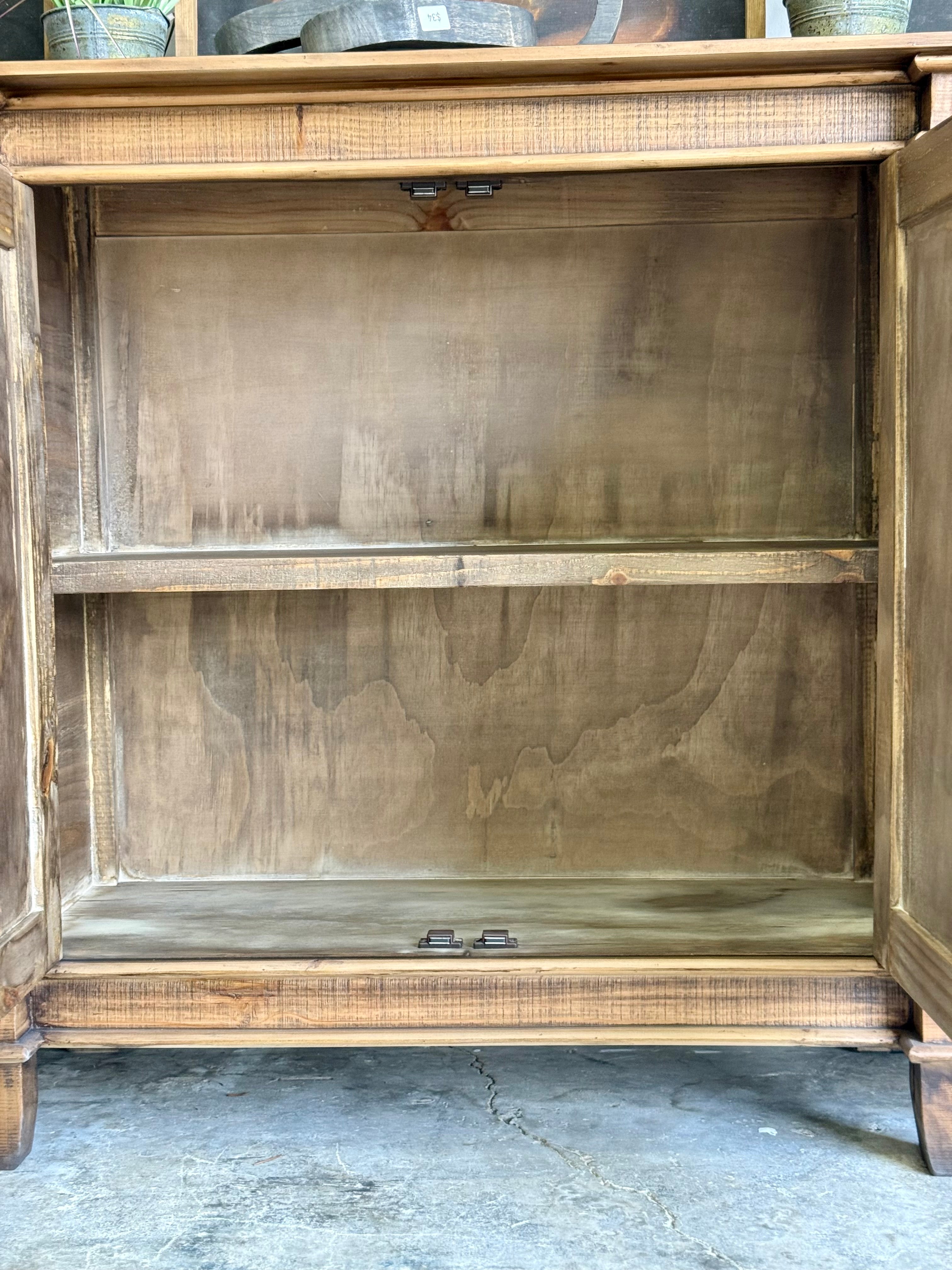 Allison 108" 6 Door Console-Timber