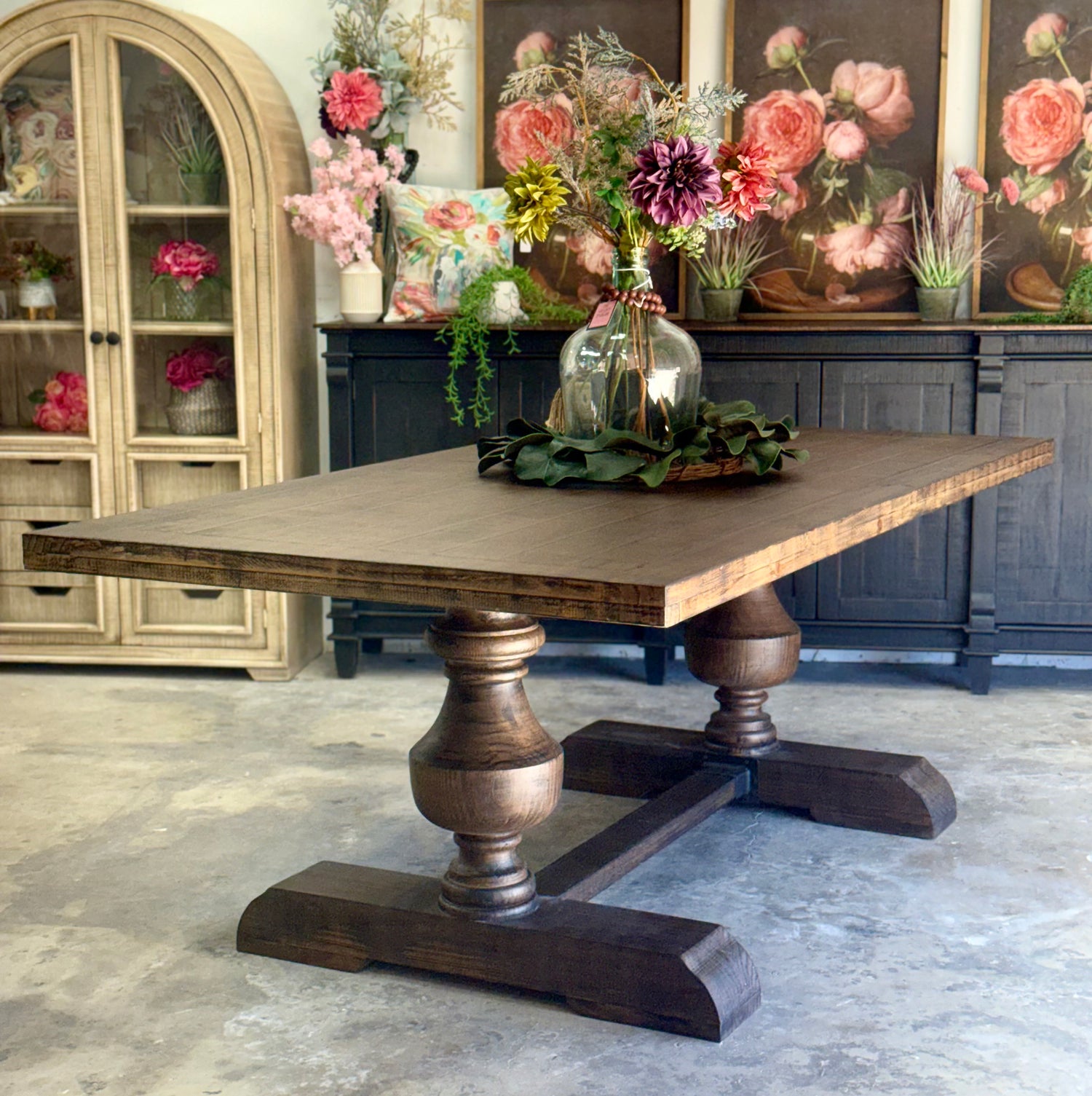 Hannah 7 Foot Dining Table Set With Chairs-Honeywood™