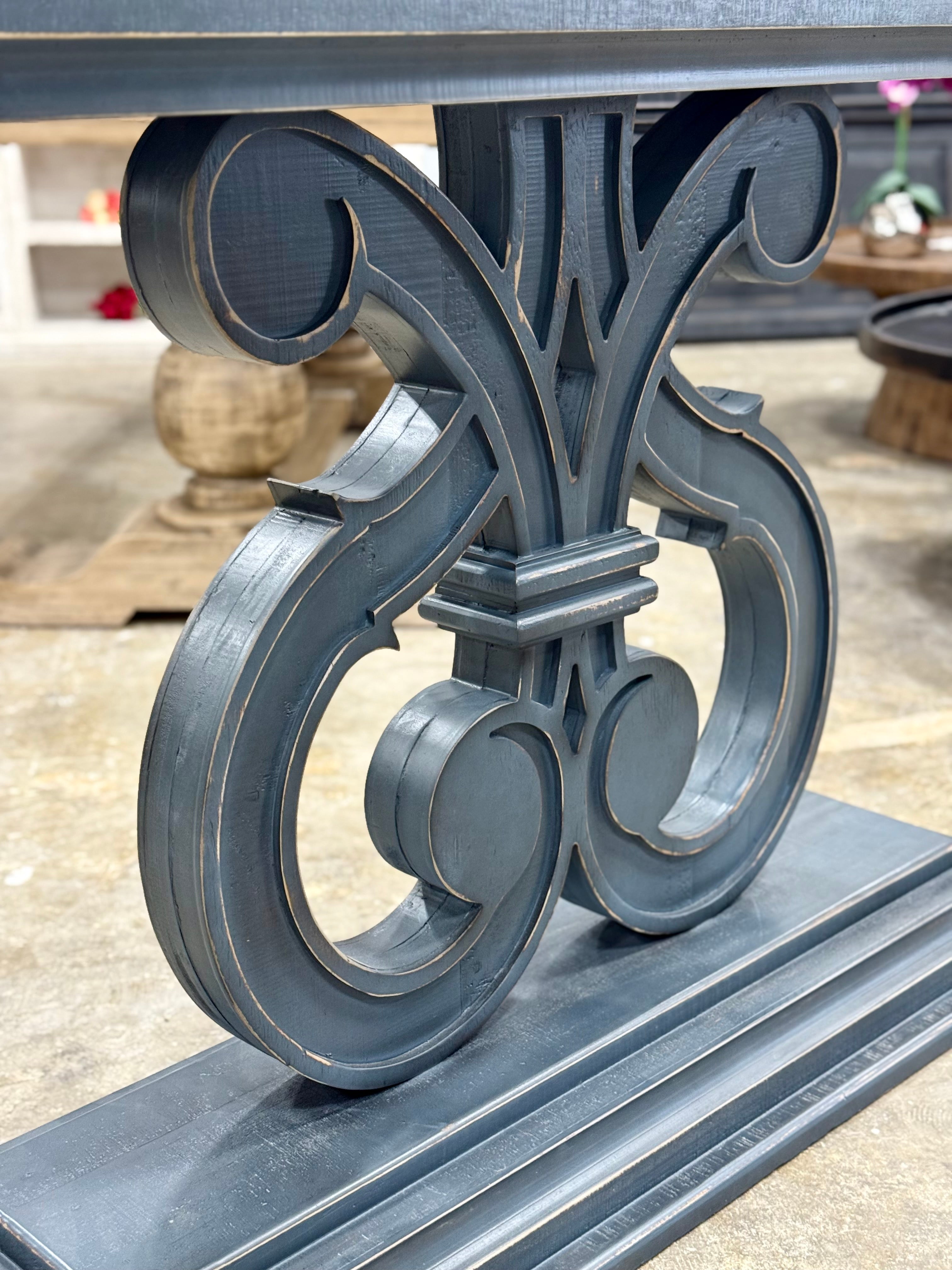 Harp Entryway Table-Blue Haze™