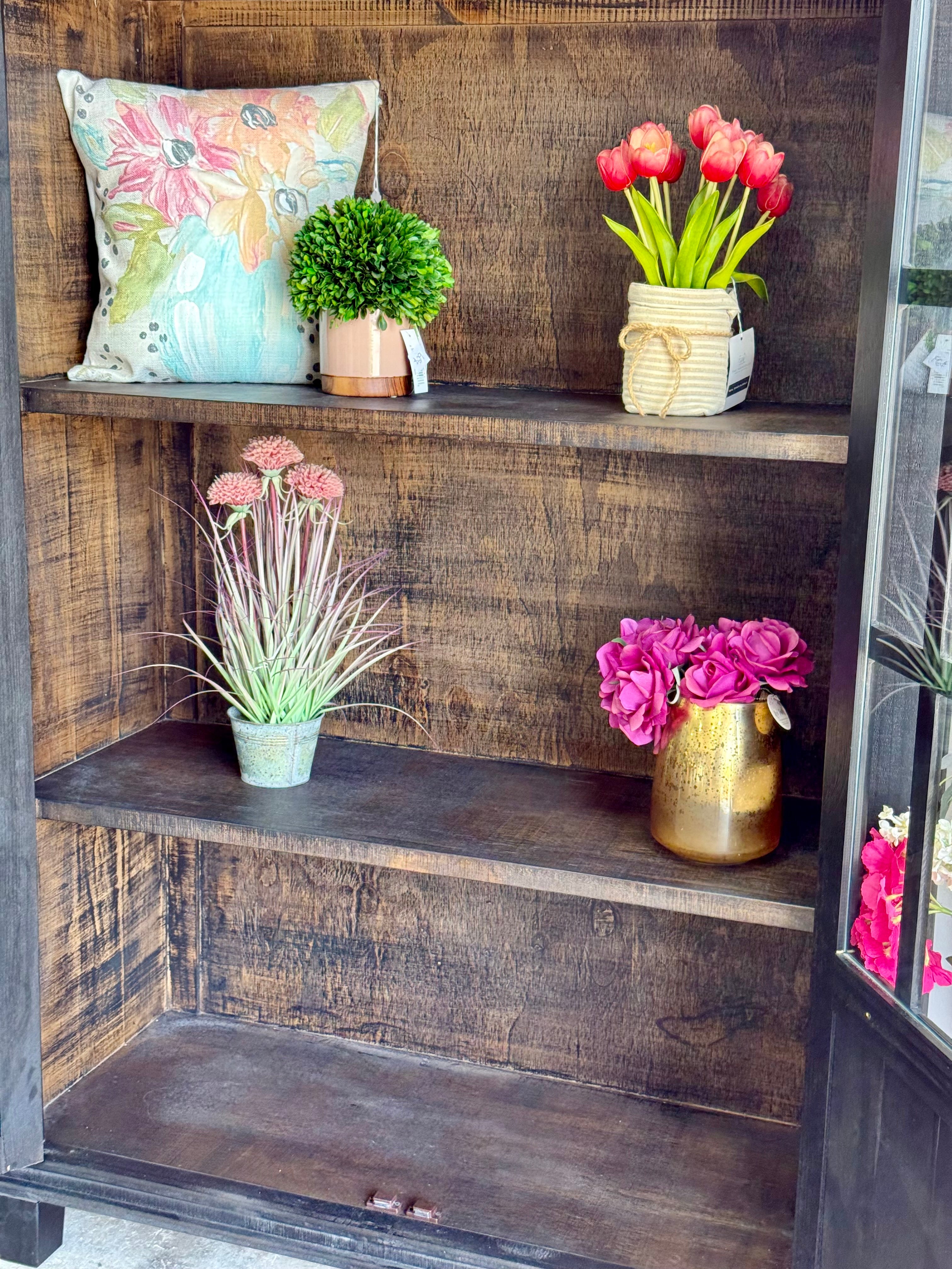 Cherish Dome Vitrine-Black/Honeywood™