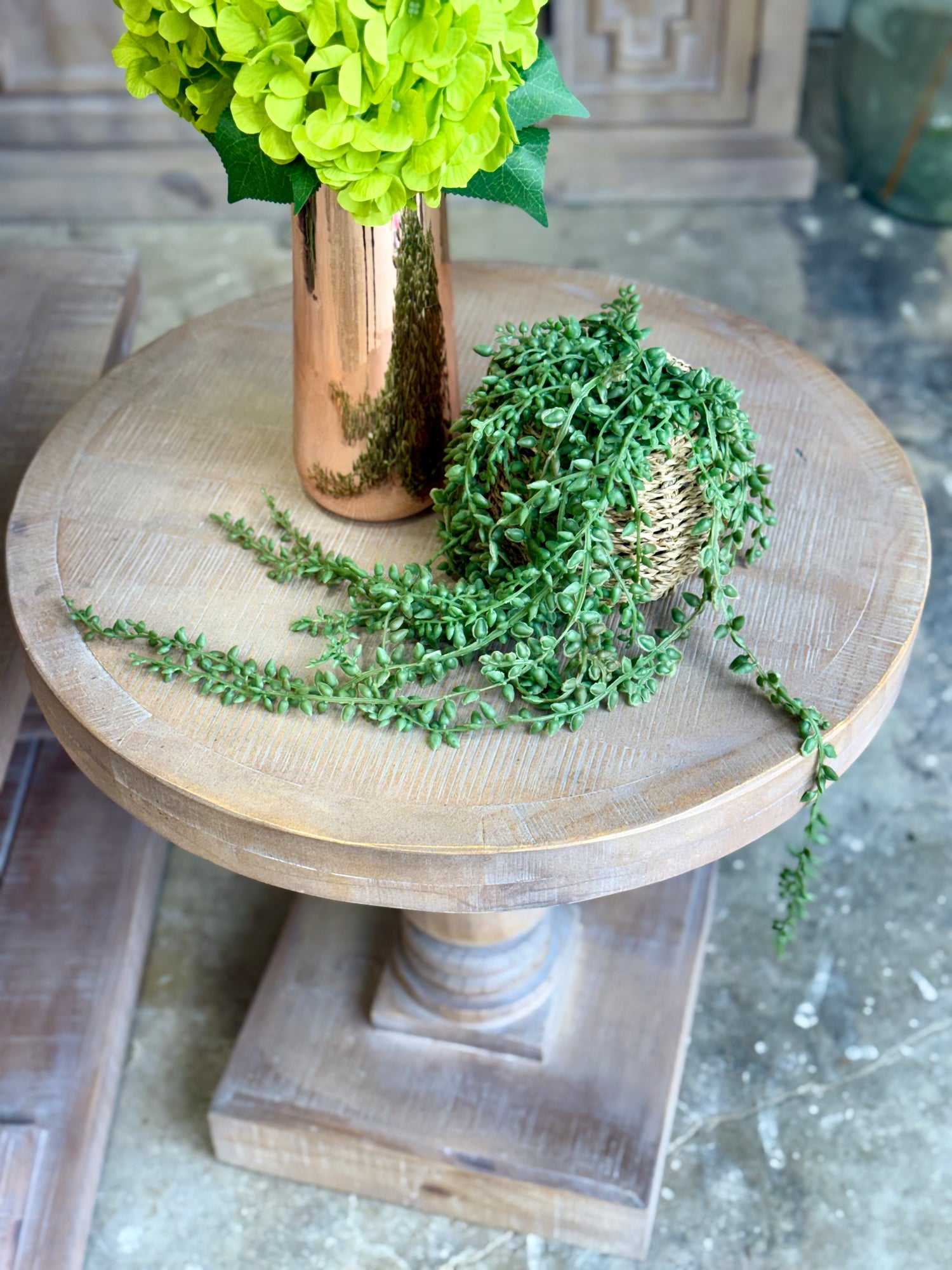 Brooklyn Round Side Table-Soft Drift
