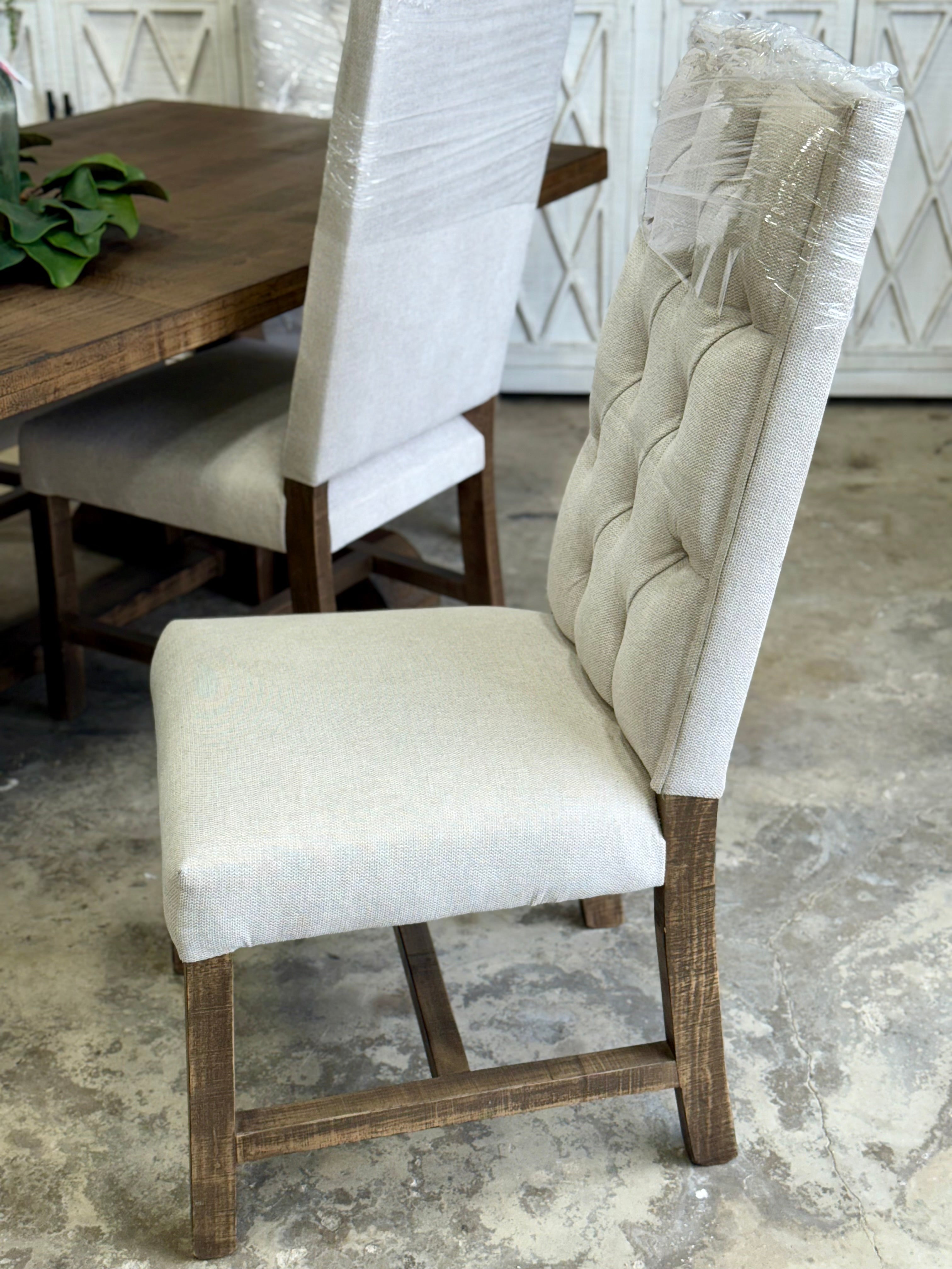 Hannah 7 Foot Dining Table Set With Chairs-Honeywood™