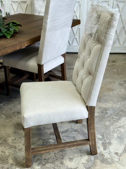 Hannah 7 Foot Dining Table Set With Chairs-Honeywood™