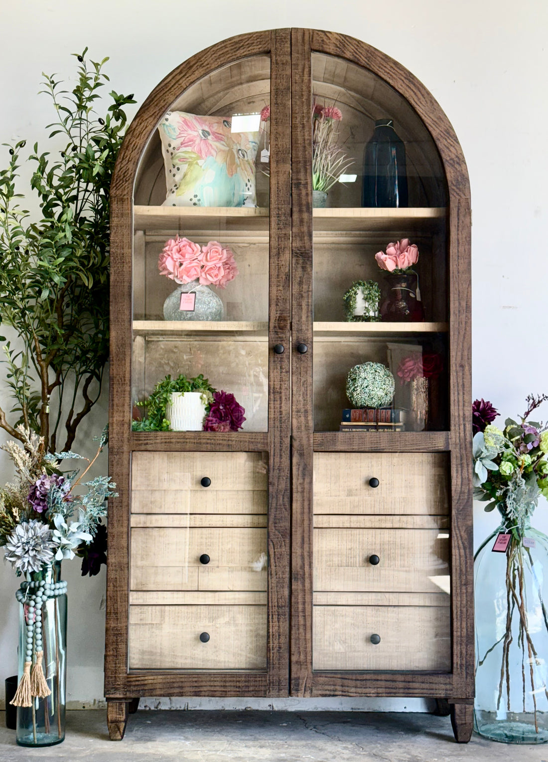 Melody Domed Vitrine-Honeywood™/Dove