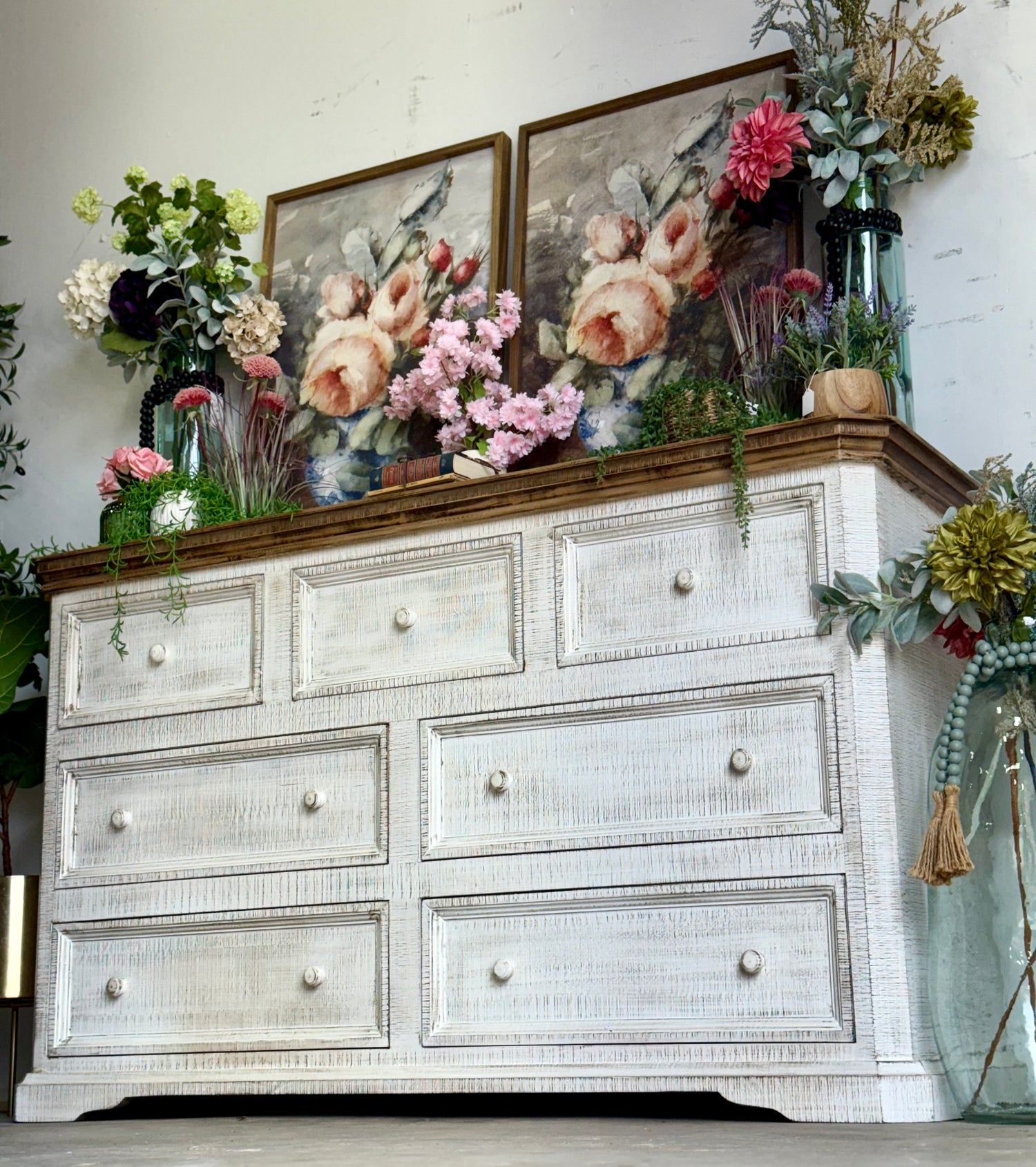 Eden Dresser- White Wheat/Sandstone