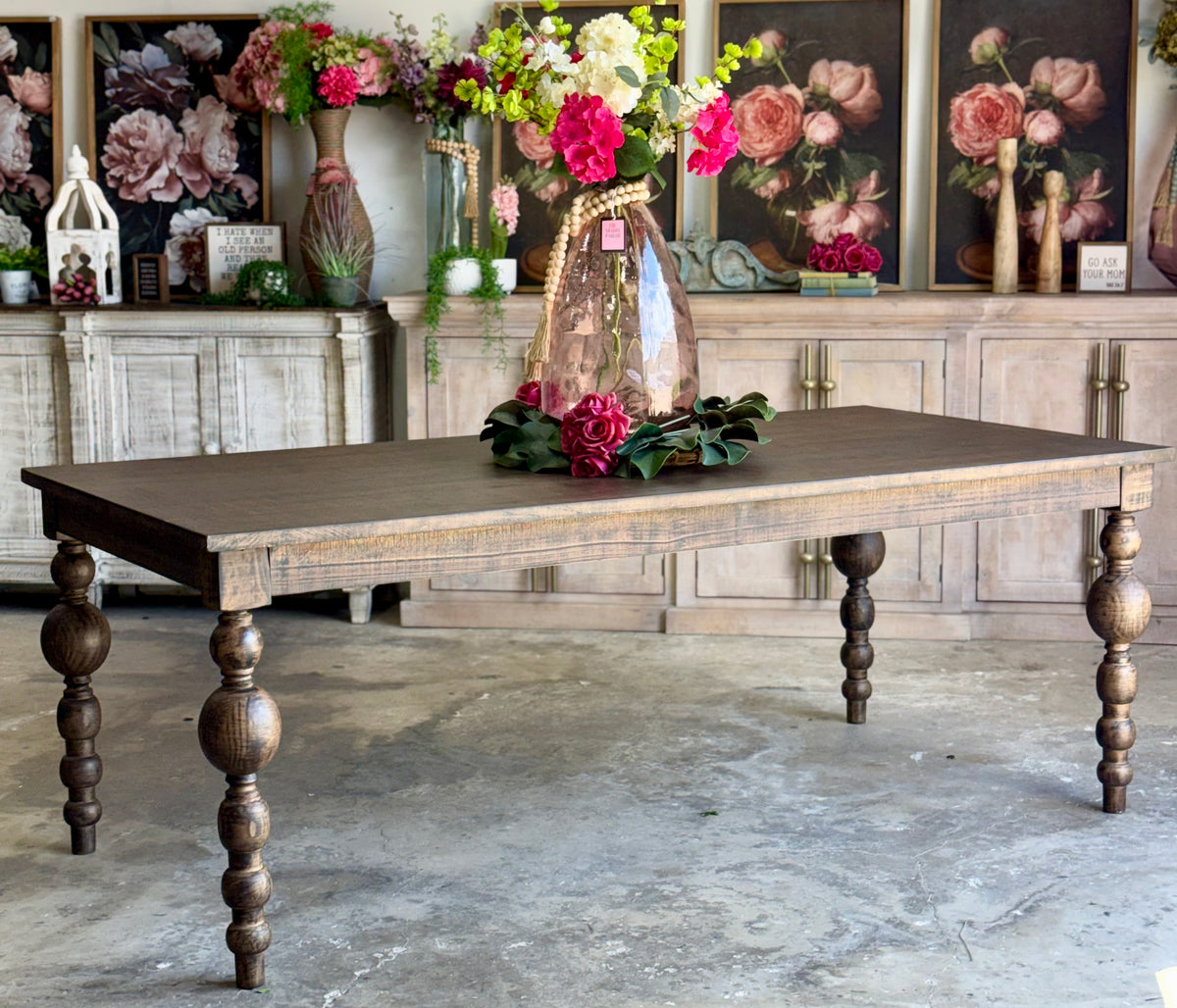 Sophie 7 Foot Dining Table With 8 Chairs-Honeywood™