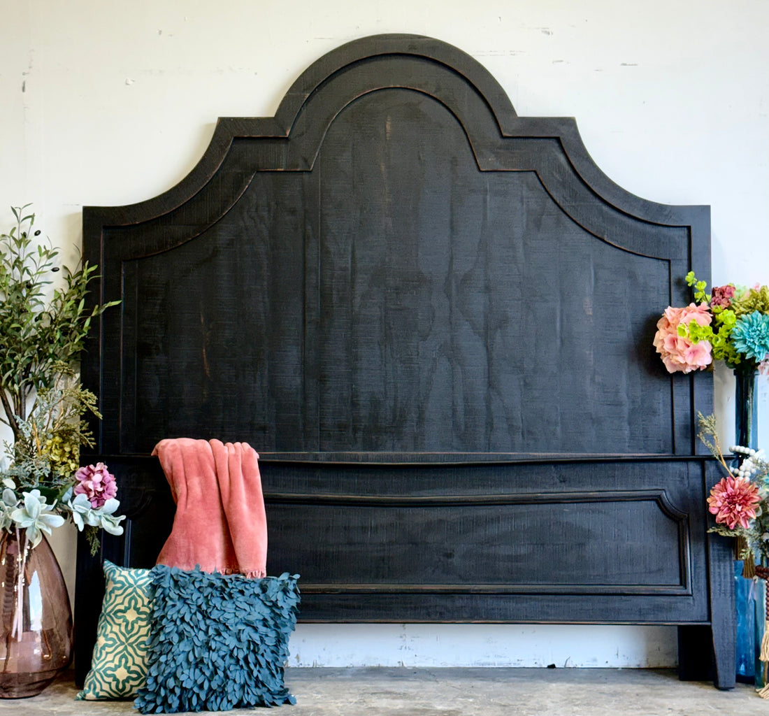 Jessica King Bed-Handrubbed Black