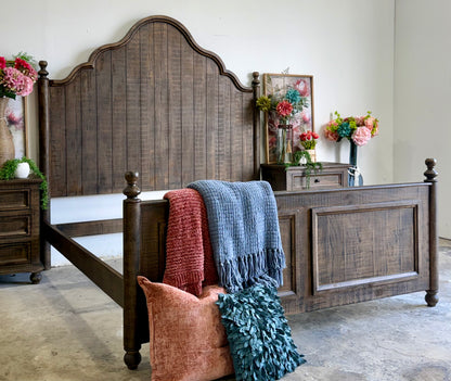 Adele King Bed- Honeywood
