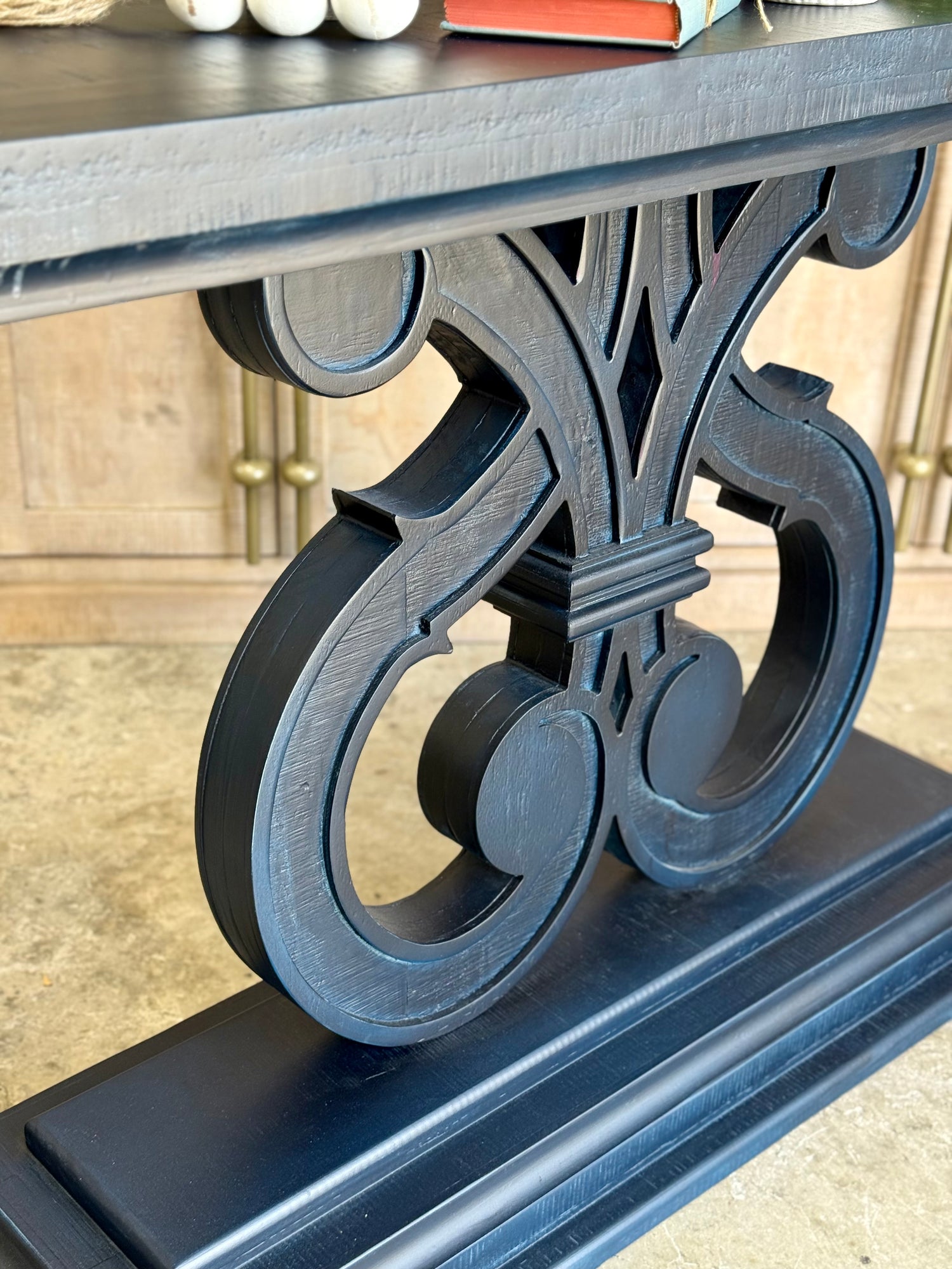Harp Entryway-Deep Blue