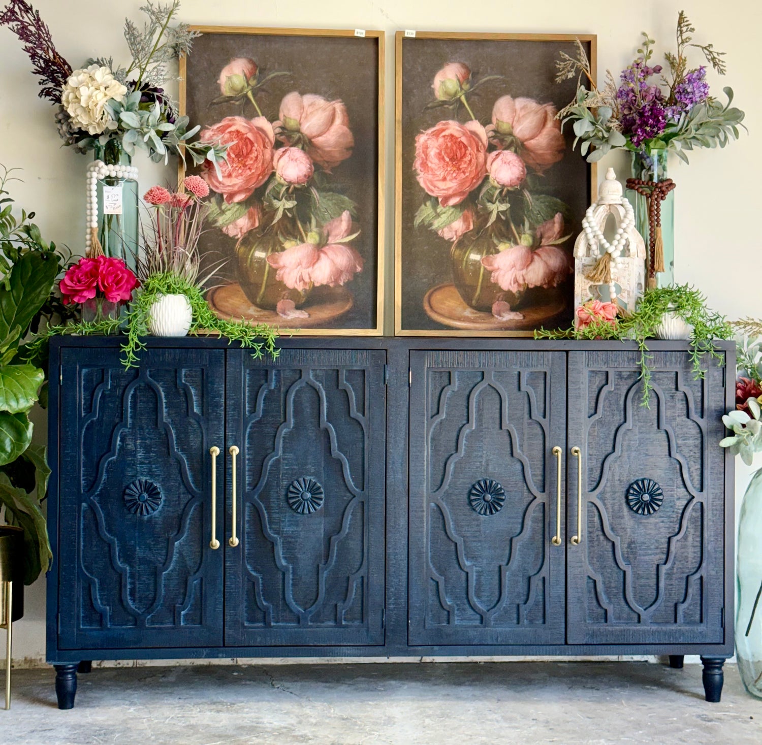 Celeste 4 Door console- Deep Blue/Gold