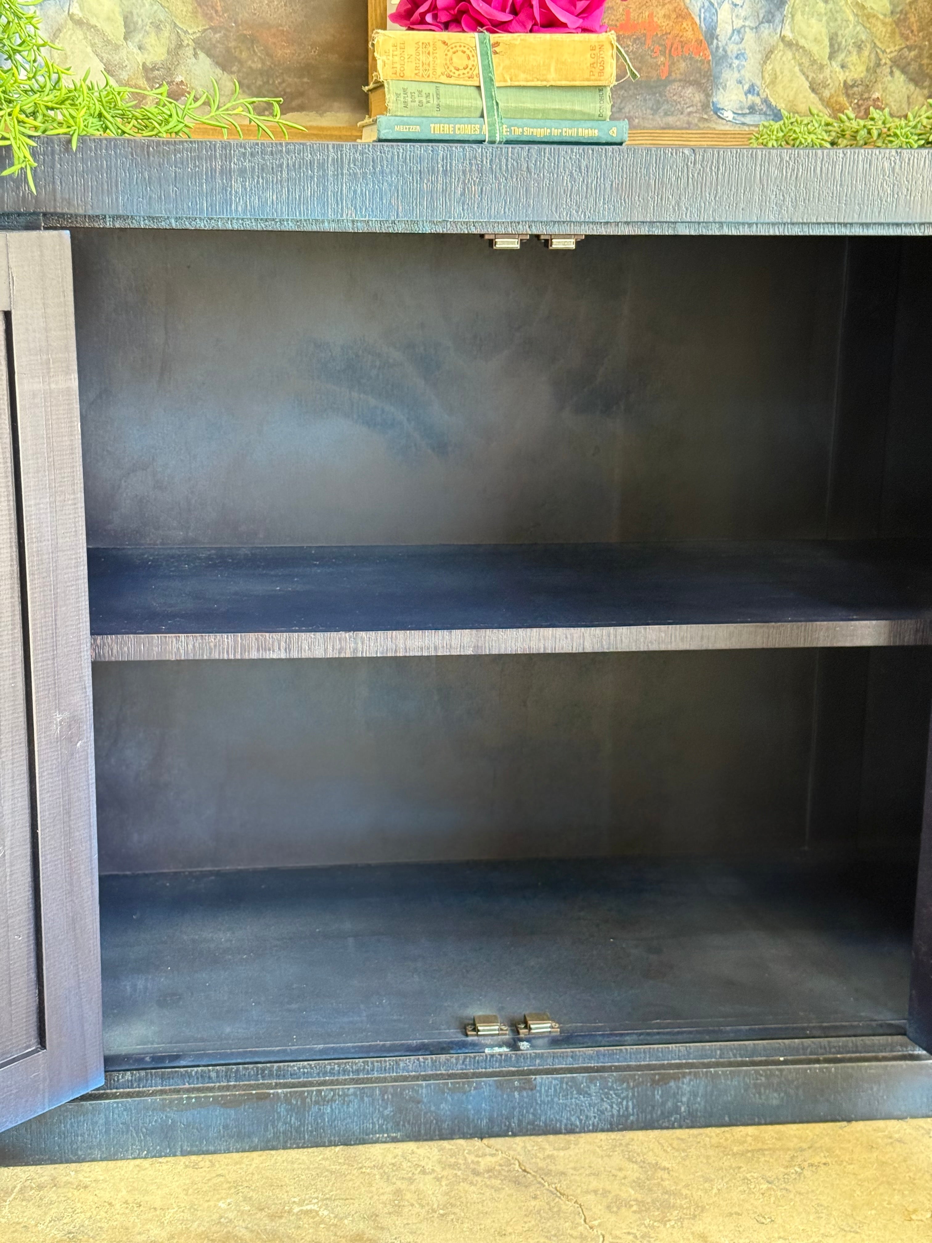 Cyra 4 Door Console-Deep Blue/Gold