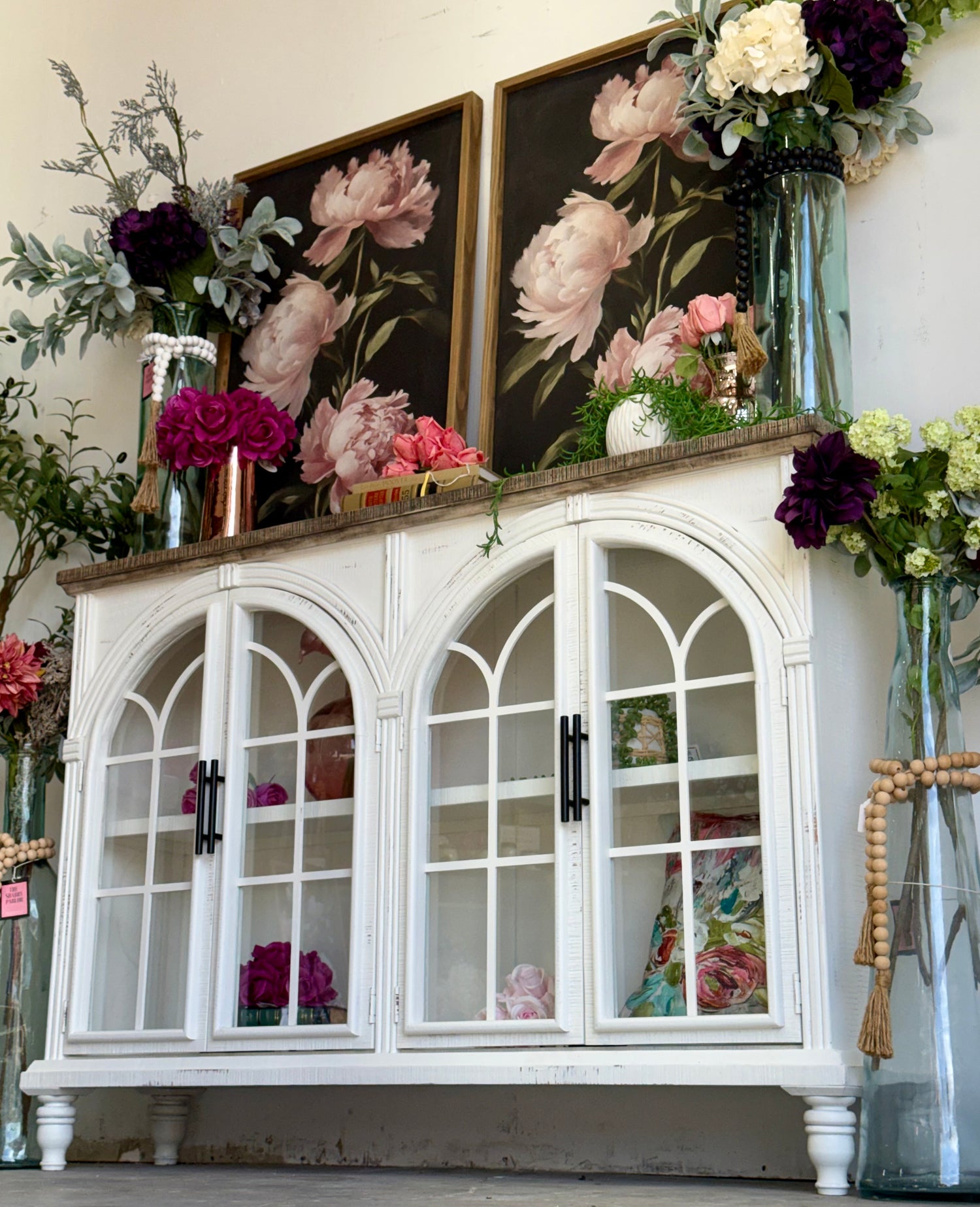 Colette Console-Frosted Linen/Sandstone