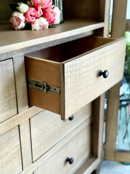 Melody Domed Vitrine-Honeywood™/Cappuccino
